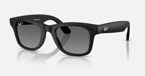 Meta Ray-Ban Gen2 Wayfarer Matte Black Grey Polarized Gradient