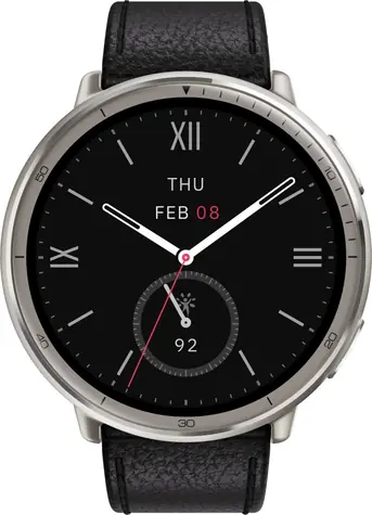Rozbaleno - Amazfit Active 2 NFC Premium (Round) černá / chytré hodinky / 1.32" AMOLED / 5ATM / BT 5.2 / NFC / GPS / rozbaleno