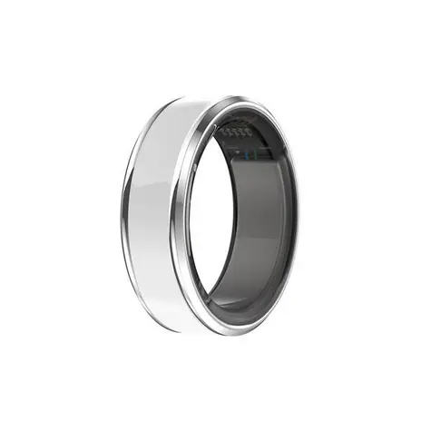 Rozbaleno - CUBE1 Smart Ring vel. 10 (20.8mm) bílá / Chytrý prsten / Bluetooth 5.1 / 5ATM / rozbaleno