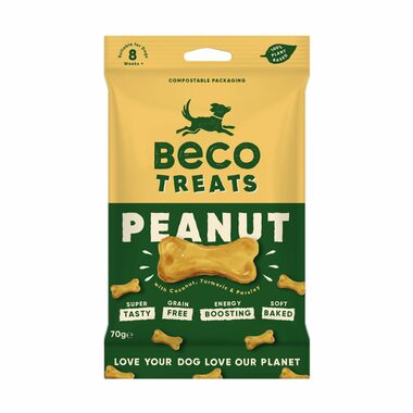 BeCoThings Beco Treats Odměna pro psy Peanut 70g