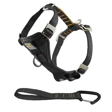 Kurgo True Fit Enhanced Strenght Bezpečnostní postroj pro psy s autopásem černý velikost - M
