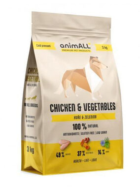 animALL Chicken & Vegetables 3 kg / psí granule