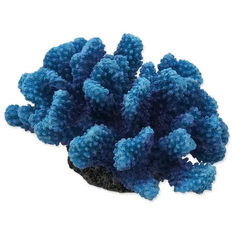 Aqua Excellent Dekorace Mořský Korál modrý 14.5 x 10.5 x 7.4cm