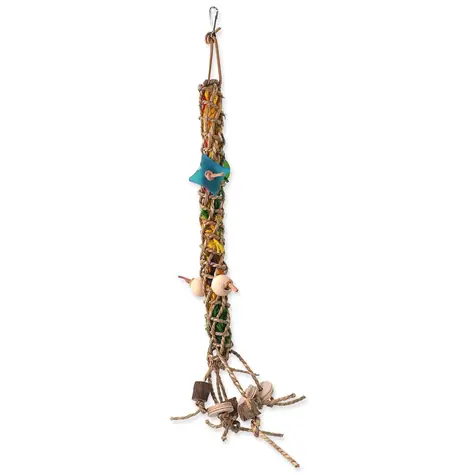 Bird Jewel Hračka - z provazu šplhací závěsná 60x13 cm