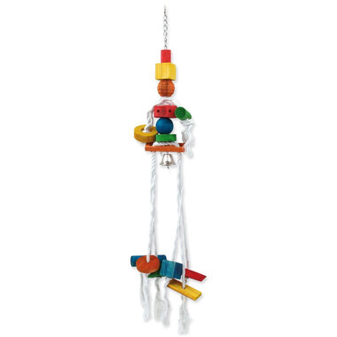 Bird Jewel Hračka - Medůza dřevěná závěsná na provaze 70 cm