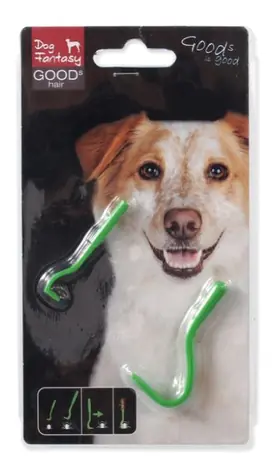 Dog Fantasy Háček na klíšťata plastový 2 velikosti