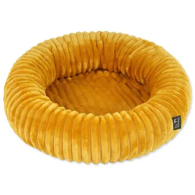 Dog Fantasy Pelech Stripe kulatý hořčicová 40cm