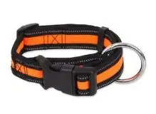 Dog Fantasy Obojek Neoprene L oranžová 3.2x39-60cm