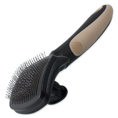 Dog Fantasy Kartáč drátky samočistící S/M