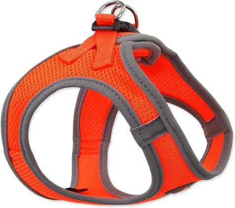 Dog Fantasy Postroj Puppy M oranžová 41-46cm