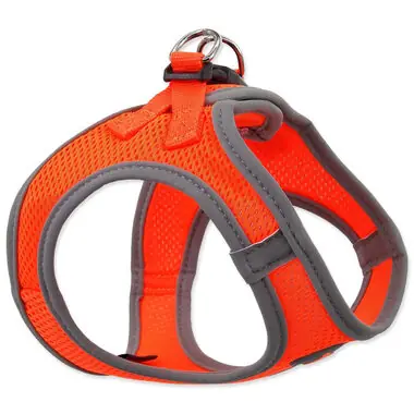 Dog Fantasy Postroj Puppy L oranžová 46-53cm