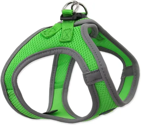Dog Fantasy Postroj Puppy XS limetka 32-36cm