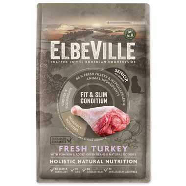 ELBEVILLE Senior All Breeds Fit and Slim Condition Fresh Turkey 4kg
