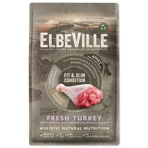 ELBEVILLE Adult Mini Fit and Slim Condition Fresh Turkey 4kg