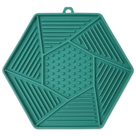 Epic Pet Lick&Snack Lízací podložka hexagon světle zelený 17x15cm