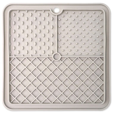Epic Pet Lick&Snack Lízací podložka čtverec světle šedá 20x20cm