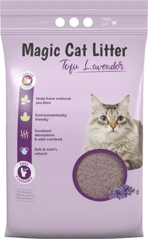 Magic Cat Stelivo Tofu levandule 12l