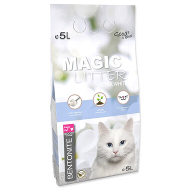 Magic Litter Kočkolit Bentonite Ultra White 5l