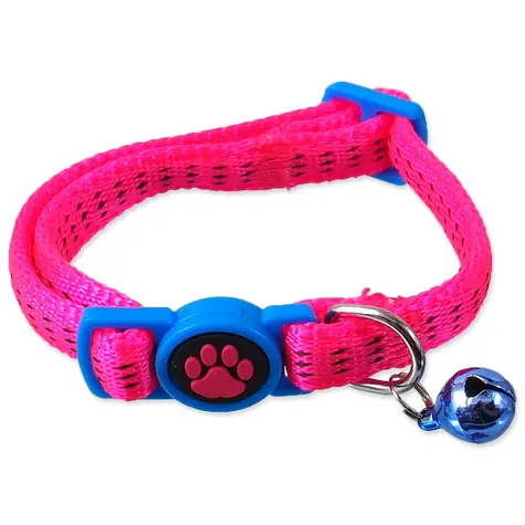 Magic Cat Obojek Nylon XS růžová 19-31cm