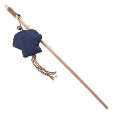 Magic Cat Hračka - Natural Fun šidítko medúza s rolničkou a šantou kočičí modrá 40cm