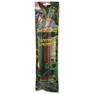 Mr. Dental Tyčinka Dentosaurus s propolisem-chlorofylem Mix L 21cm 2ks