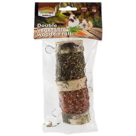 Nature Land Pochoutka Nibble válec dva druhy zeleniny 160g