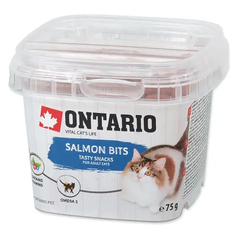Ontario Pochoutka losos polštářky 75g