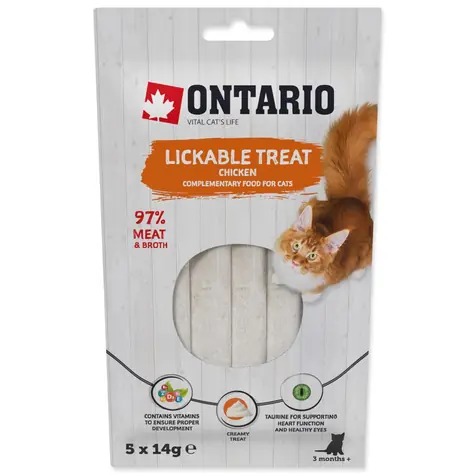 Ontario Pochoutka lízací kuře 5x14g
