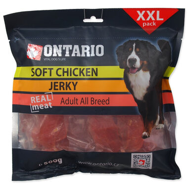 Ontario Pochoutka kuře měkké proužky 500g