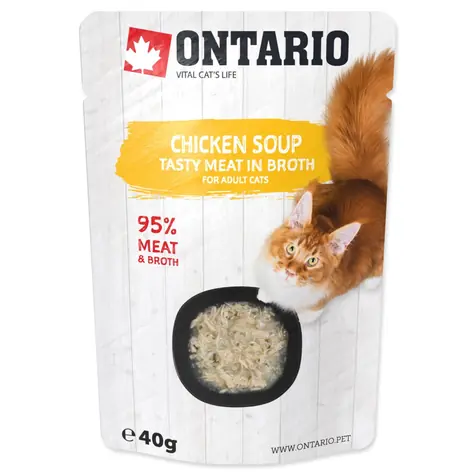 Ontario Cat Soup Polévka kuře se zeleninou 40g