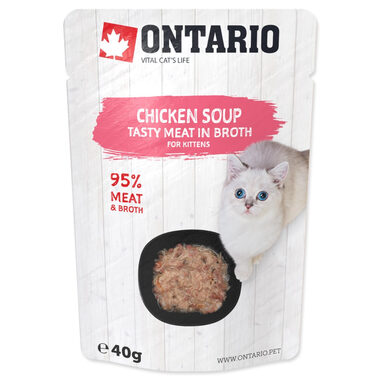 Ontario Kitten Soup Polévka kuřecí s mrkví a rýží 40g