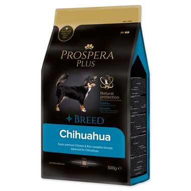 Prospera Plus Chihuahua kuře s rýží 500g / Granule pro dospělé psy 