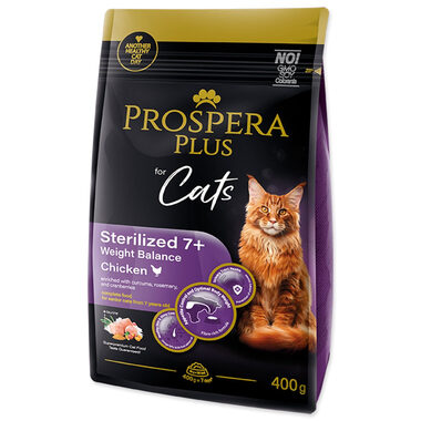 Prospera Plus Sterilized 7+ Chicken Weight Balance 400kg / Granule pro dospělé kočky 