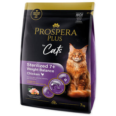 Prospera Plus Sterilized 7+ Chicken Weight Balance 7kg / Granule pro dospělé kočky