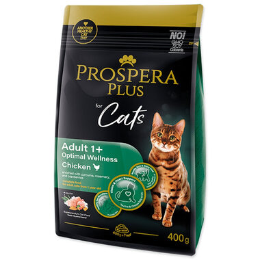 Prospera Plus Adult 1+ Chicken Optimal Wellness 400g / Granule pro dospělé kočky