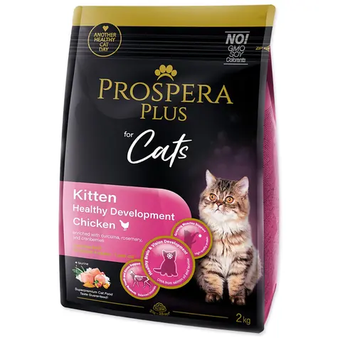 Prospera Plus Kitten Chicken Healthy Development 2kg / Granule pro dospělé kočky