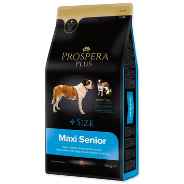 Prospera Plus Maxi Senior kuře s rýží 15kg / Granule pro starší psy 