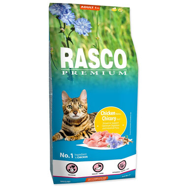 Rasco Premium Adult kuře s kořenem čekanky 7.5kg / Granule pro dospělé kočky 