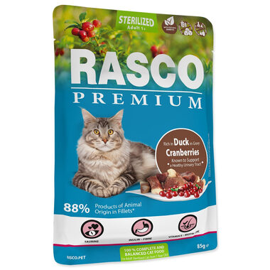 Rasco Premium Sterilized Kapsička kachna s brusinkou 85g