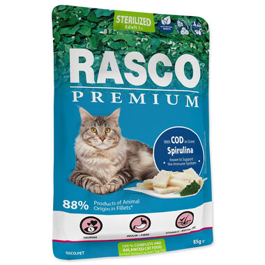 Rasco Premium Sterilized Kapsička treska se spirulinou 85g