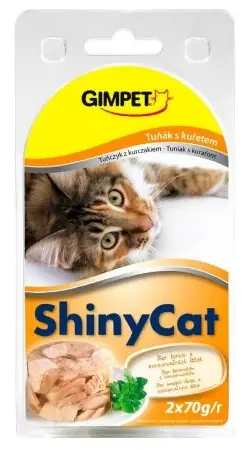 Gimborn konzerva SHINY CAT tun+kuře 2x70g
