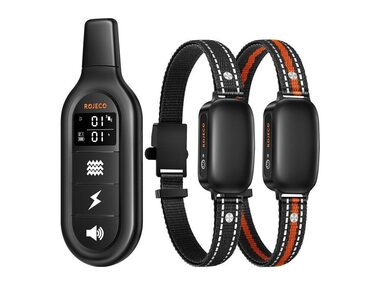 Rojeco PD521 1000m výcvikový obojek pro psy se 2 obojky (černý)