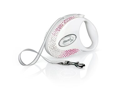 Flexi Glam Composition M pásek 5m Pearl White / Vodítko 