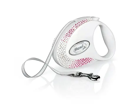 Flexi Glam Composition M pásek 5m Pearl White / Vodítko 