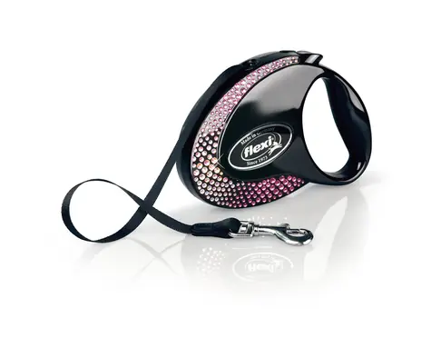 Flexi Glam Composition M pásek 5m Onyx Black / Vodítko 