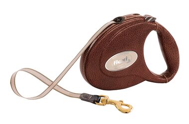 Flexi Leather M pásek 5m hnědá kůže / Vodítko 
