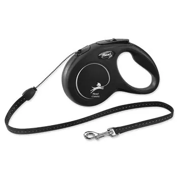 Flexi Classic S lanko 5m černé / Vodítko 