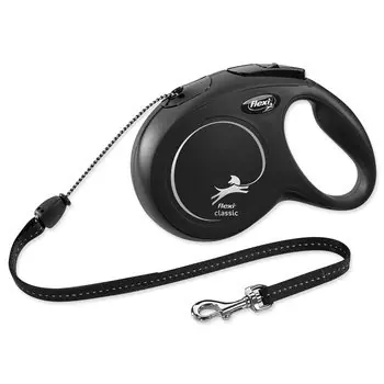 Flexi Classic M lanko 8m černé / Vodítko 