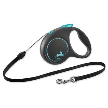 Flexi Black Design S lanko 5m černo-modré / Vodítko 