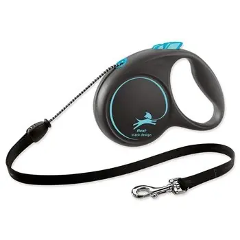 Flexi Black Design M lanko 5m černo-modré / Vodítko 